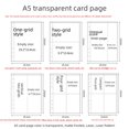 thumbnail image 4 of Cuaderno de tarjetas de hojas sueltas A5, bolsa antideslizante con núcleo interior transparente de 4 celdas, bolsa de plástico PP para tarjetas de presentación, bolsa para almacenamiento de, 4 of 4