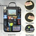 thumbnail image 2 of 1pc Black Multi-pocket Seat Back Hanging Car Storage Bag, Multifunctional Car Storage, 2 of 4