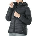 thumbnail image 2 of Gymax Women' Electric USB Heated Jacket Puffing Hooded Duck Down Coat Black Size M, 2 of 10