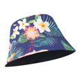 thumbnail image 3 of Sombrero unisex de lona con estampado de flores y plantas, sombrero de playa, sombrero de pescador JFHHH pequeña, 3 of 5