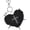 Black, variant on 1 Gray Leopard Print Gothic Style Keychains Punk Bag Pendant for Women