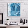 thumbnail image 5 of Epic Graffiti "Indigo Expression II" by Ethan Harper, Canvas Wall Art, 18"x18", 5 of 8