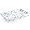 thumbnail image 1 of Home Redefined Bandeja Decorativa Rectangular de Piel Sintética de Mármol de 18 X 12 Pulgadas con Asas, 1 of 6