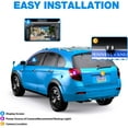 thumbnail image 6 of ZEROXCLUB Backup Camera License Plate Car Rear view Camera Reversing Camera Night Vision IP69 Waterproof Wide View for Car Pickup Trucks SUVs Vans RVs Most Vehicles, 6 of 8