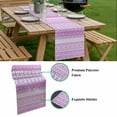 thumbnail image 5 of Purple Pink Boho Table Runner - 70 Inch Long, Kitchen Dining Table Runner Dresser Scarves, Vintage Ethnic Tribe Abstract Art Farmhouse Decor for Coffee Tables Wedding Party Banquet, 5 of 8