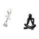 thumbnail image 5 of Figura artística moderna y abstracta de una bailarina. Escultura de arte, adorno de escritorio coleccionable y creativo para dormitorio, sala de estar, 5 of 8