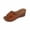Brown, variant on Floral Wedge Slide Sandals For Women Open Toe Comfortable Non Slip Casual Footwear
