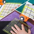 thumbnail image 3 of 4 PCS Quilting Ruler, Square Quilting Rulers Fabric Cutting Ruler Acrylic Quilters Rulers Clear with Non Slip Rings, 3 of 6