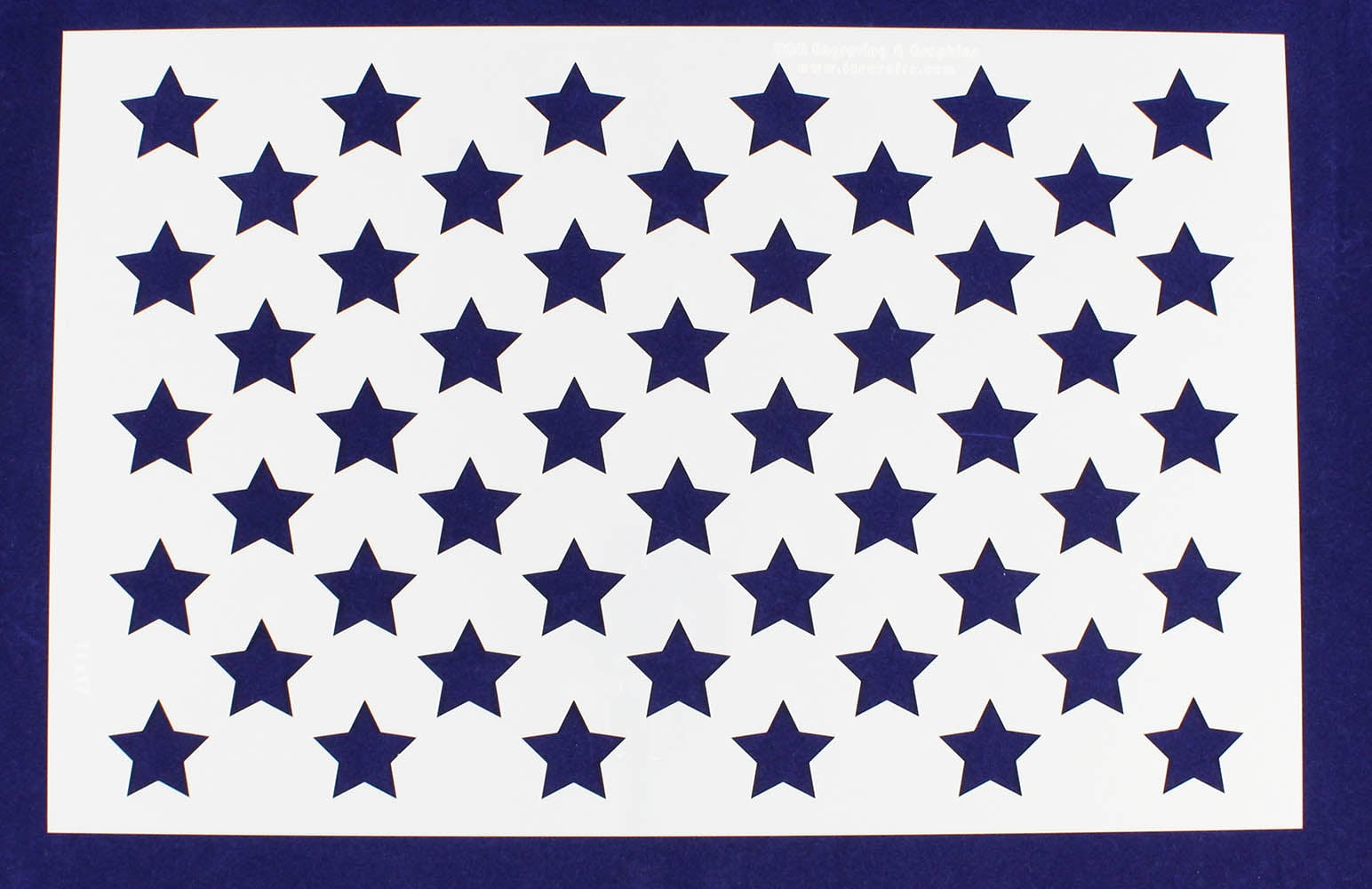 50 Star Field Stencil US American Flag 17 W X 11 H Made In The 50 Star Field Stencil US American Flag 17 W X 11 H Made In The