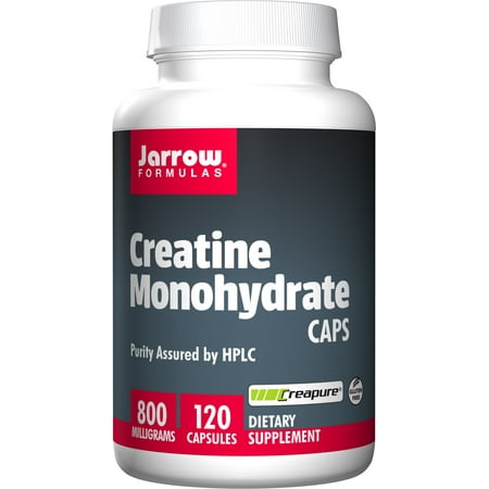 Jarrow Formulas Creatine Monohydrate Caps, Sports Nutrition, 800 mg, 120 (Best Way To Drink Creatine Monohydrate)