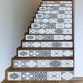thumbnail image 5 of Peel & Stick Tile Backsplash Stair Riser Decals DIY Decals Mexican Talavera Home Decor Staircase Decal Stickers, Tile pattern steps decorative wall sticker, 5 of 9