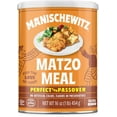 (2 pack) Manischewitz Matzo Meal Kosher For Passover Canister, 16 Ounce