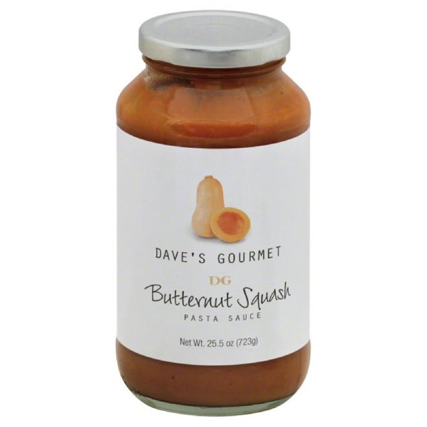 Dave's gourmet butternut squash pasta sauce, 25.5 oz (pack of 6)