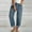 Blue, variant on FRSASU Women's Jeans High Waisted Straight Leg Stretchy Jeans Trendy Wide Leg Tummy Control Loose Casual Denim Pants Light Blue