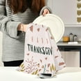 thumbnail image 6 of SKYSONIC Autumn Pumpkin Leaves Acorns Happy Thanksgiving Kitchen Dish Towel Set,Drying Kitchen Towels Tea Towels 1Pcs 28"x18", 6 of 7