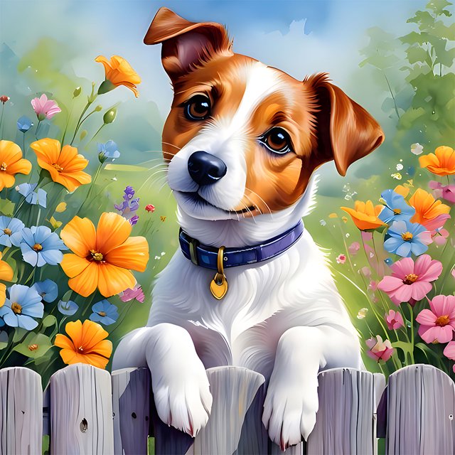 5D DIY Kit para Perro Del Arte Artesanal 30x30cm