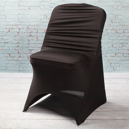 Richland Black Spandex Folding Chair Cover Walmart Com