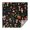 Colorful Mushroom Forest, variant on Red Mushroom Leaf Black Pattern Square Tablecloth,Waterproof Square Table Cover,Wipeable Spillproof Washable Table Cover for Home Kitchen Party Decor 42"X42"(107x107cm)
