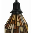 thumbnail image 3 of Meyda Lighting 8'W Jadestone Delta Mini Pendant, Solar Black Powdercoat - 145877, 3 of 7