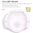 thumbnail image 4 of HIBIBUD Gel Polish Lamp,Uv Led Nail Lamp,Nails Dryer,Gel Nail Uv Light,54W Uv Light for Gel Nails with 18 Lamp Beads Nail Lamps,Uv Lamp Gel Nail Polish,White, 4 of 7