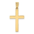 thumbnail image 4 of Auriga 14K Yellow Gold Polished Cross Charm for Women (Length - 50mm, Width - 25mm), 4 of 6