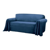 Innovative Textile Solutions 1-Piece Mason Throw Sofa Slipcover, Blue