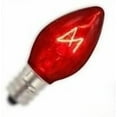 thumbnail image 2 of C7 Transparent Red 130V 5W Bulbs 25ea, 2 of 4