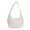 White, variant on Gustave Puffer Crescent Shoulder Bag for Women Quilted Top Handle Handbag Purse Small Underarm Tote Bag with Adjustable Strap, Blck