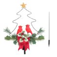 thumbnail image 4 of Miangastore Solar Holiday Lights Outdoor Solar Xmas Tree Shaped Light Red Plastic 1pc, 4 of 8