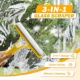 thumbnail image 6 of Shower Glass Squeegee,QZS Multi-Function Squeegee Tool for Shower,Yellow Window Cleaning Squeegee for Shower Glass,Mirror, 6 of 6
