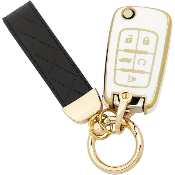 TPU Key Fob Cover fit for Chevy Equinox Cruze Malibu Camaro Trax Impala Sonic for Buick Lacrosse Trunk GMC Key Fob