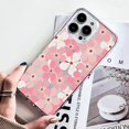 thumbnail image 2 of For iPhone 16 Pro Max Case Compatible with MagSafe Flower Pattern Printing TPU+PC Phone Cover - Styl, 2 of 5