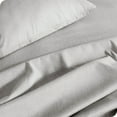thumbnail image 3 of Bare Home Heathered Pewter Cationic Microfiber Sheet Set, Wrinkle Resistant, Deep Pocket, Full, 3 of 6