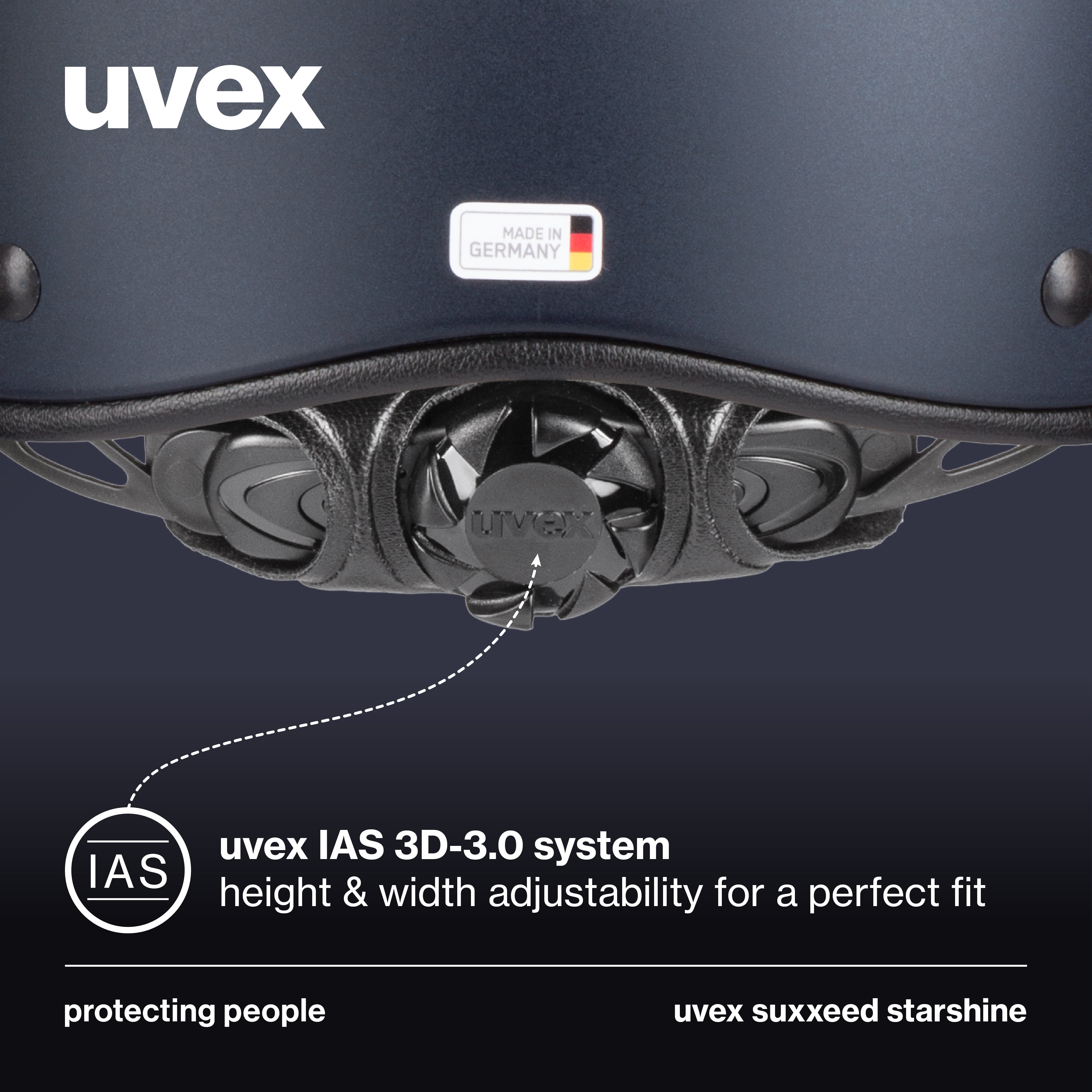 Uvex Suxxeed Starshine Equestrian Helmet with Swarovski Crystals