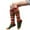 A-Army Green98, variant on Yuanlong Womens Knee High Socks Retro Striped Color Block Soft Knit Calf Socks Casual Stylish Fall Winter Socks