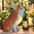 thumbnail image 2 of Figura de perro MONMOB Corgi Solar Light de resina, 25 x 13 x 30 cm, 2 of 4