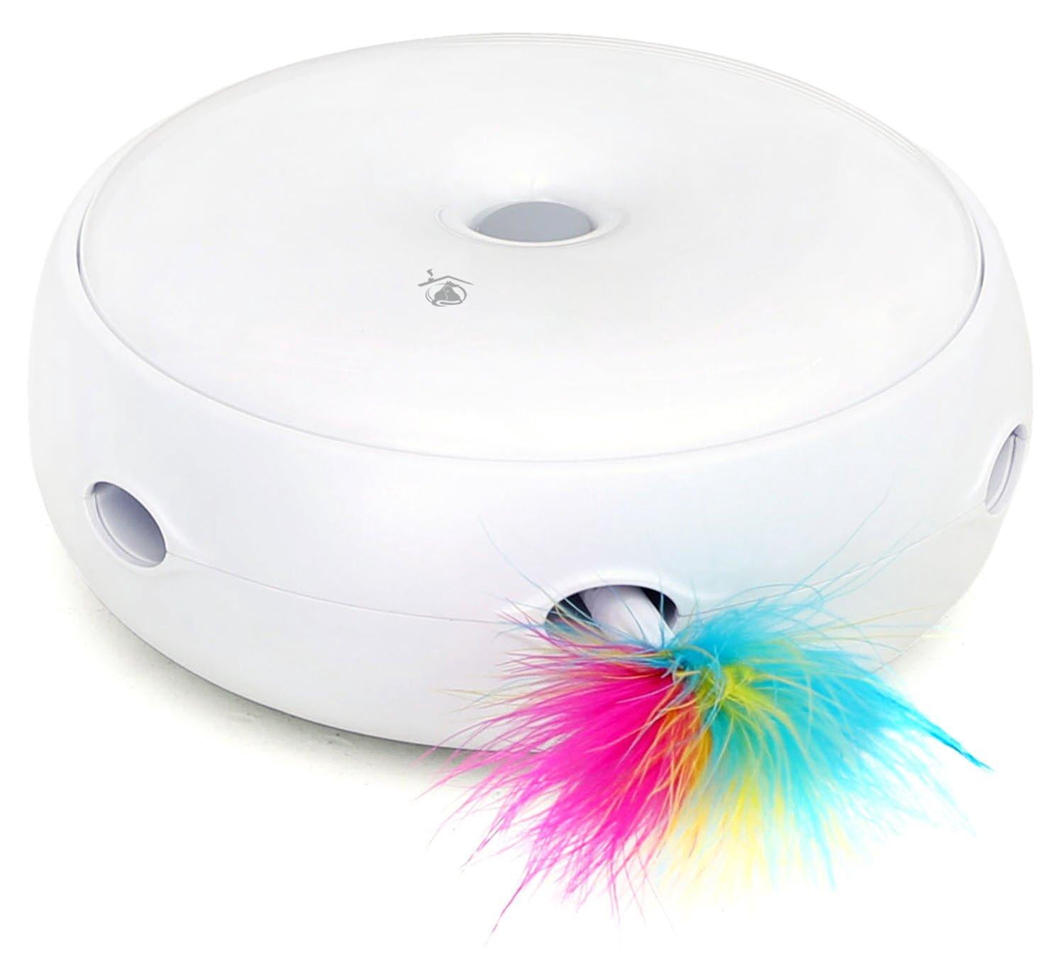 Ambush Interactive Cat Toys For Indoor/outdoor Activity - & Improved Replacement Feathers Available