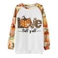 thumbnail image 4 of Dyegold Thanksgiving Women Shirt Ladies Cute Funny Graphic Ugly Shirts Womens Fall Halloween Sweatshirt Y2K Clothes Long Sleeve ​Christmas ​Women'S Fashion ​Sale, 4 of 5