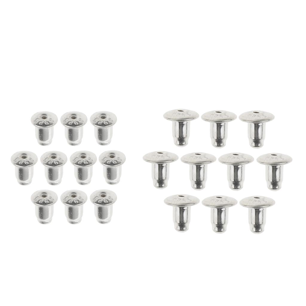 10x Sterling Earring Backs Ear Nuts Earring Keeper 4mm