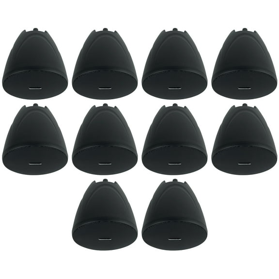 10 Rockville PEN-40T Black 4" 70V Hanging Pendant Speakers Commercial/Restaurant