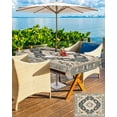 thumbnail image 5 of Fsddascl Southwestern Boho Outdoor Tablecloth - 60x84 Inch Rectangle Dining Table Cover, Ethnic Vintage Geometric Art Waterproof Outdoor Table Cloth with Umbrella Hole & Zipper for Picnic/Patio, 5 of 7