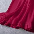 thumbnail image 7 of Lenpel Nightgown with Built in Bra for Women Lace V Neck Spaghetti Strap Sleepwear Mini Dresses Fashion Ruffle Trim House Pajama Dresses, 7 of 7