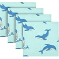 thumbnail image 5 of GZHJMY Dolphin Cloth Napkins Set of 1, Reusable Washable Polyester Dinner Napkins for Family, Restaurant, Wedding, Party Decor 20 x 20 Inch, 5 of 7