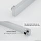 thumbnail image 5 of Injueey Brazo de ducha cuadrado de latón montado en la pared de la ducha, soporte de ducha de techo, tubo de extensión de baño, accesorios Juegos de accesorios de baño 45CM, 5 of 6