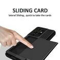 thumbnail image 3 of FIEWESEY for Galaxy S21 Ultra Phone Case,Ultra-Thin Sliding Credit Card Slot, Full Body Protective Shell, Scratch-Resistant Shock-Proof Protective Cover for Samung Galaxy S21 Ultra 6.8 Inch (Black), 3 of 6