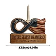 thumbnail image 3 of USA 250th Anniversary Wood Desk Bell Ornament, 2D Patriotic Desk Sculpture, 250 Years American Anniversary Decor, USA Patriotic Merchandise Home Decor Gift for US Citizen, 3 of 7