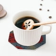 thumbnail image 5 of Sigee Ladybug for Water-Resistant, Heat-Resistant, Non-Slip Leather Coasters Set, Ideal for Coffee Table, Office, Bar, Home Decor-Octagon, 5 of 6