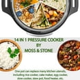 thumbnail image 4 of Electric Pressure Cooker with Large LCD Display, Multi-Use 6 Quart Electric Pot, 14 in 1 Slow Cooker, Rice Cooker, Steamer, Sauté, Yogurt Maker, Egg Cooker, Warmer and More, 4 of 6