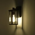 thumbnail image 5 of CHLOE Quill Transitional 1 Light Textured Black Outdoor Wall Sconce 11" Height, 5 of 11