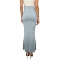 thumbnail image 6 of Plus Size Spring Clothes for Women High Waist Solid Maxi Skirt Stretchy Bodycon Long Skirt For Elegant Office Wear, 6 of 6